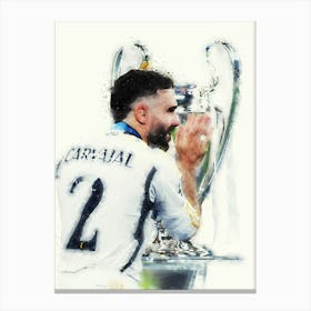 Dani Carvajal Watercolor 1 Canvas Print