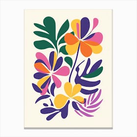 Tropical Flowers Canvas Print