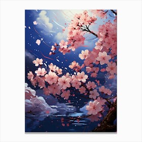 Beautiful Cherry Blossom Wall Art 3 Canvas Print