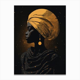 African Woman In Turban 9 Canvas Print