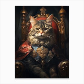 King Cat Canvas Print