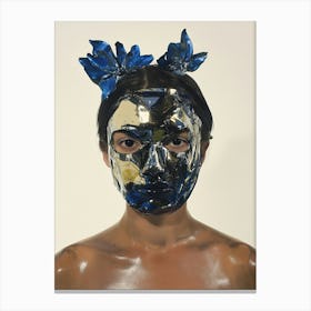 'Blue Mask' Canvas Print