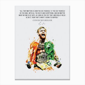 Conor Mcgregor Quotes 7 Canvas Print