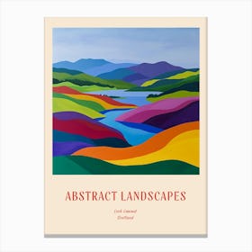 Colourful Abstract Loch Lomond Scotland 1 Poster Canvas Print