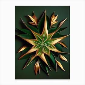 Star Anise Leaf Vibrant Inspired Canvas Print