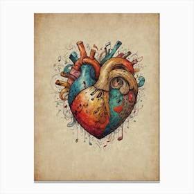 Heart Of Music 3 Canvas Print