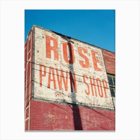 Tulsa Pawn Shop on Film Canvas Print