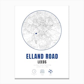 Elland Road Stadium Print Canvas Print