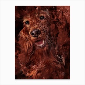 Red Expression Canvas Print