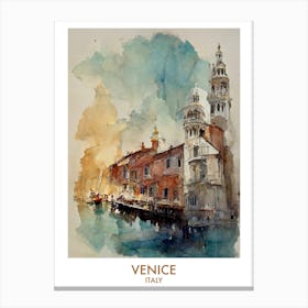 Venice Watercolour Travel Canvas Print