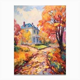Autumn Gardens Painting Longue Vue House And Gardens Usa 1 Canvas Print