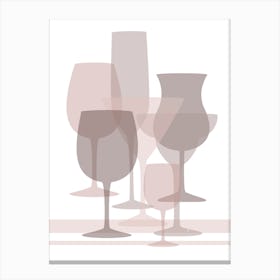 Wine Glasses Canvas Print