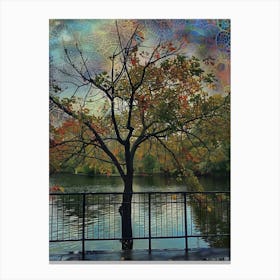 Tree By The Water 1 Canvas Print