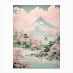 Mount Azuma In Fukushima Japanese Landscape 5 Canvas Print