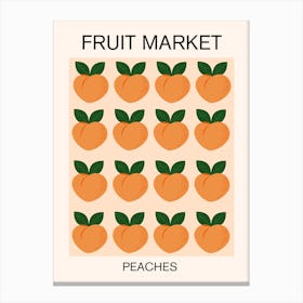 Fruit Market -Peaches Canvas Print
