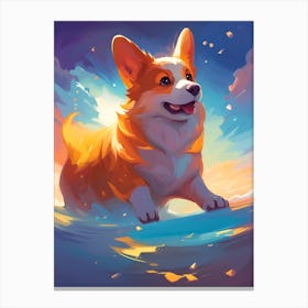 Corgi 10 Canvas Print