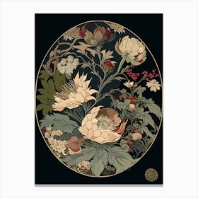 Koraku En 1,  Japan Vintage Botanical Canvas Print