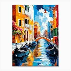 Venice Gondolas Canvas Print