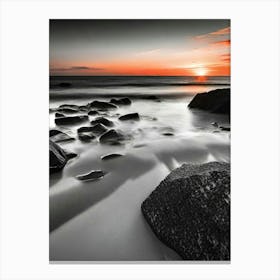 Sunset At The Beach 636 Canvas Print