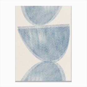 'Blue Bowls' 1 Canvas Print
