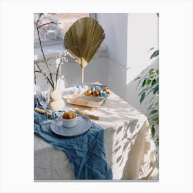 Easter Table Setting 22 Canvas Print