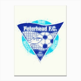 Peterhead Fc League Scotland Canvas Print