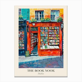 Dublin Book Nook Bookshop 1 Poster Canvas Print