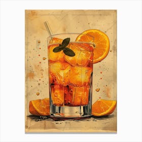 Orange Iced Tea 33 Canvas Print