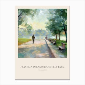 Franklin Delano Roosevelt Park Philadelphia United States 3 Vintage Cezanne Inspired Poster Canvas Print