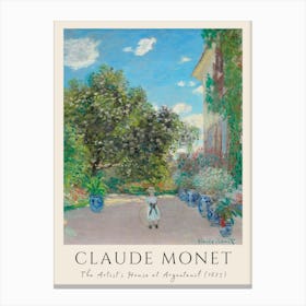 Claude Monet The Artist'S Garden Canvas Print
