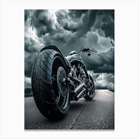 Motorcycle Hd Wallpaper Canvas Print