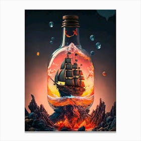 Ship In A Bottle Canvas Print