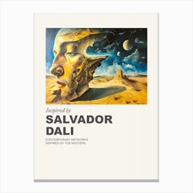Museum Poster Inspired By Salvador Dali 4 Canvas Print