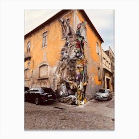 Graffitti Rabbit Canvas Print