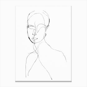 Life Drawing Sketch of a Woman Canvas Print