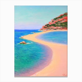 Cala Bassa Beach Ibiza Spain Monet Style Canvas Print