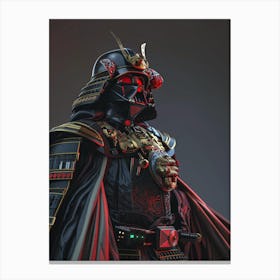 Darth Vader As A Vintagepunk Samurai 01 Canvas Print