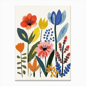 Painted Florals Tulip 4 Canvas Print