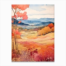 Autumn National Park Painting Shenandoah National Park Virginia Usa 3 Canvas Print