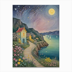 Night Bay Canvas Print