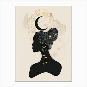 Silhouette Of A Woman 40 Canvas Print