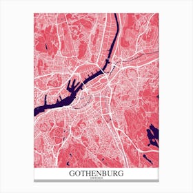 Gothenburg Pink Purple Canvas Print