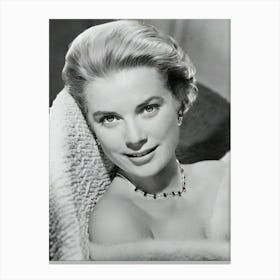 Princess Grace Of Monaco, Former American Film Star Grace Kelly Canvas Print