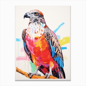 Colourful Bird Painting Osprey 2 Canvas Print