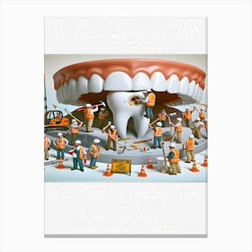 Dr. David Langdon, DDS Advert ~Reimagined 27 Canvas Print