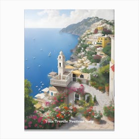 Villa Treville Positano Italy 1 Canvas Print