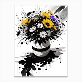 Flowers In A Vase 3 Canvas Print