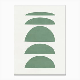 Green Abstract Art Canvas Print