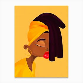 Afro Girl 1 Canvas Print