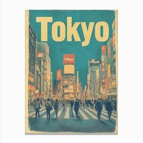 Aihrgdesign A Classic 1960s Travel Poster For Tokyo Showcasin C0dead98 3369 47c0 8777 57edb630aad4 0 Canvas Print